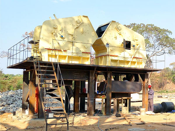 建筑用砂制砂現場